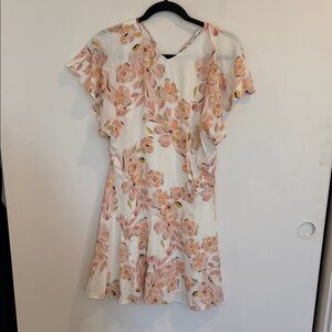 Joie Pink and Orange Floral Dress